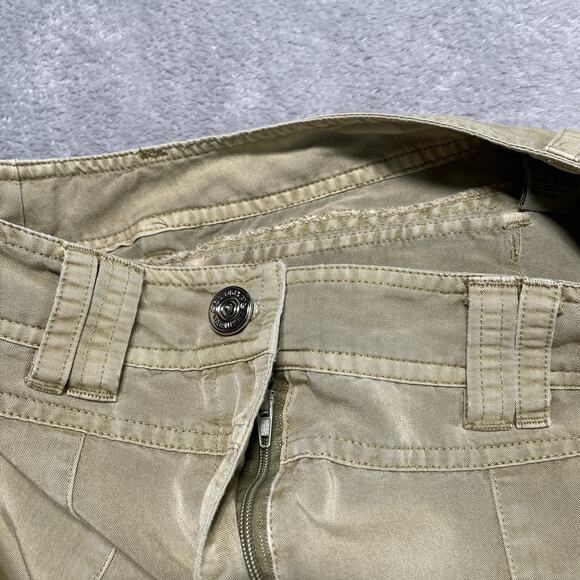 Sandro Pants Womens 10 Tan Cargo Convertible Length Gorpcore Classic Utility - Picture 4 of 15